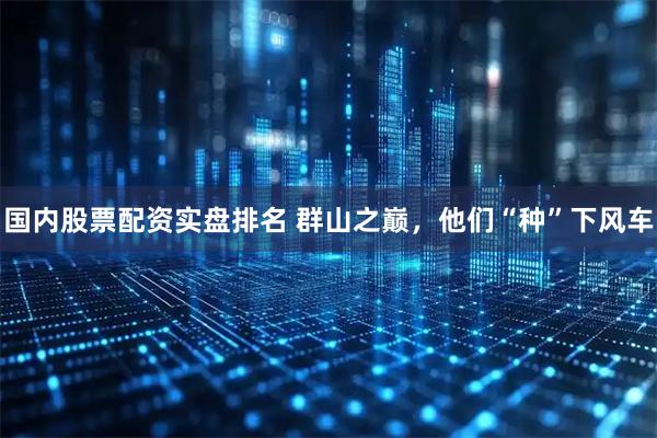 国内股票配资实盘排名 群山之巅，他们“种”下风车